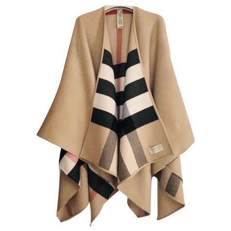 burberry reversible plaid poncho|Women's Burberry Capes & Ponchos .